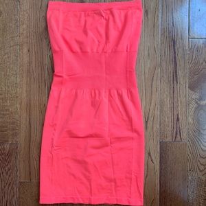 Strapless Neon Dress